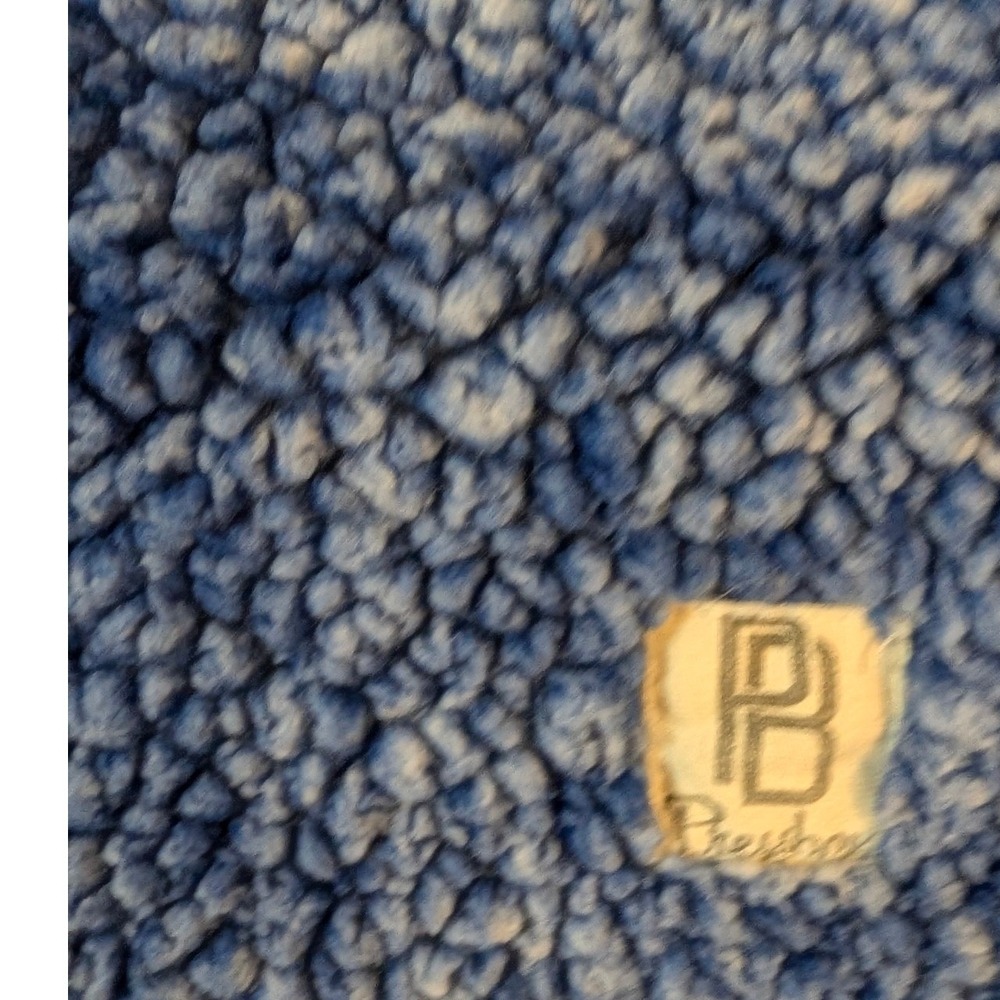 Pressbox UNC Tar Heels Sherpa Fleece Quarter Zip Pullover Blue Women Medium - Picture 3 of 6